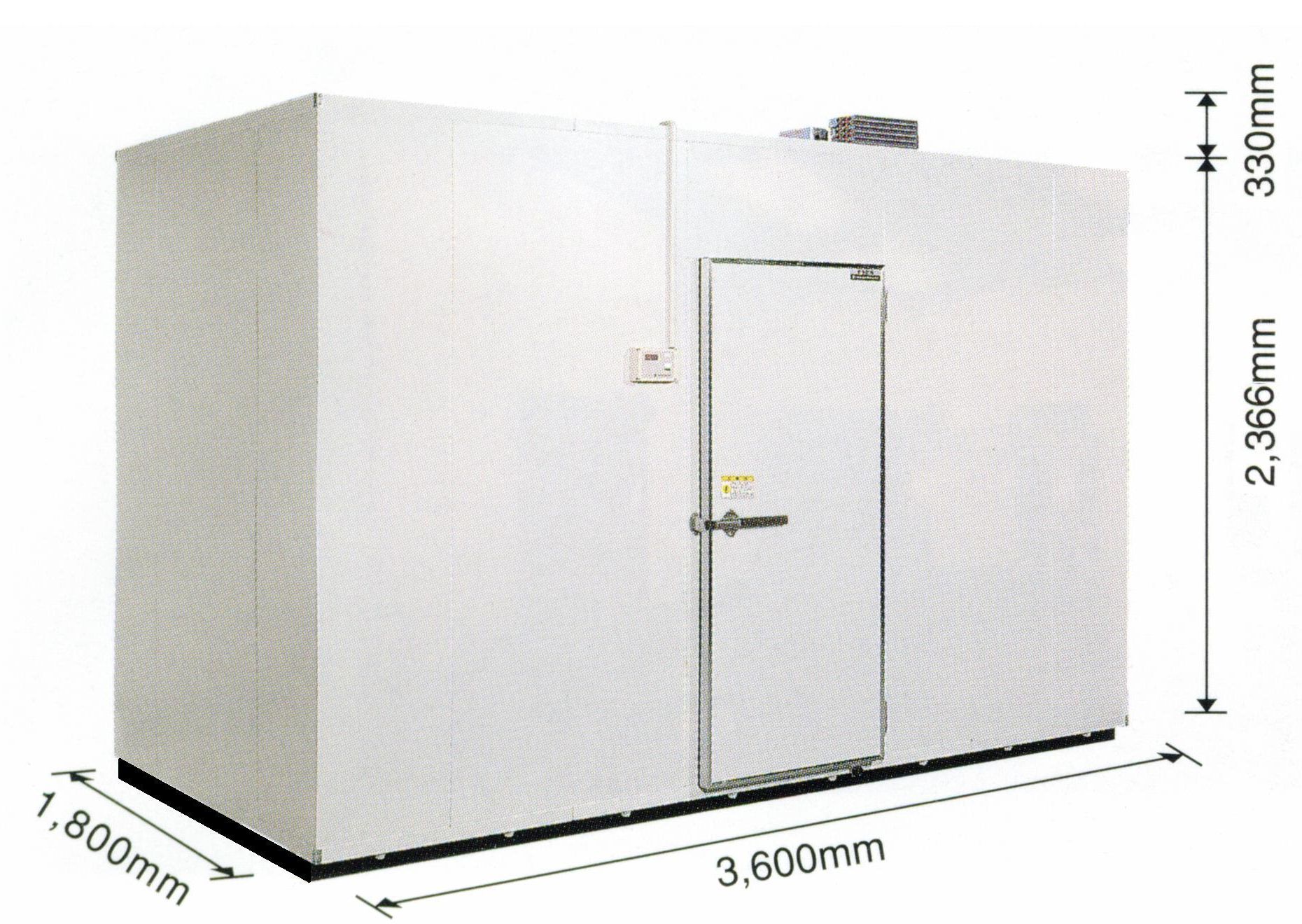 最新のデザイン サンドウ冷熱プレハブ冷蔵庫 2坪 セパレート型